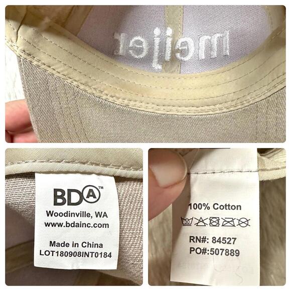 Meijer Unisex Beige Dad Hat Embroidered Logo Adjustable Cap - Picture 8 of 8